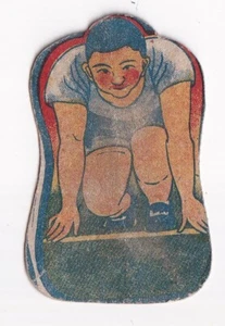Carta Menko SPORT Giapponese 1930 'START' RUNNER 4 cm X 6 cm - Foto 1 di 2