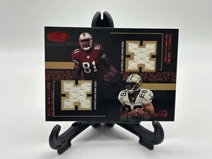 2003 Fleer Hot Prospects Terrell Owens Deuce McHot Tandems Jersey #/10 Red Rare - Picture 1 of 4