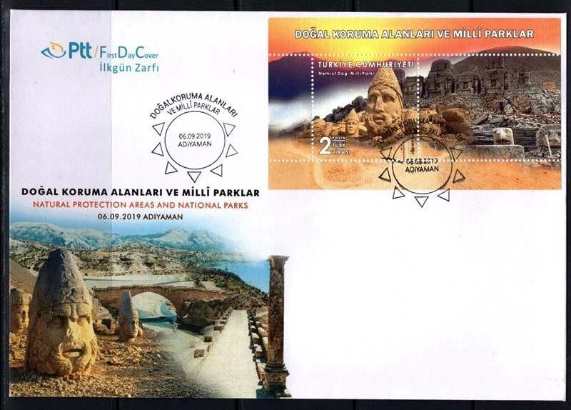 Turkey 2019 natural protection areas and national parks - architector - art FDC. - Image 1 of 1
