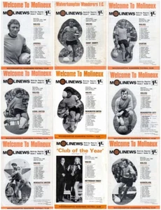 1969-70 WOLVERHAMPTON WANDERERS HOME PROGRAMMES - Your choice - FREE Postage - Picture 1 of 1