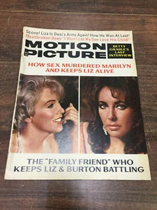 Vintage Motion Picture Magazine October 1973 Marilyn Monroe Elizabeth Taylor - Foto 1 di 10
