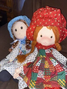 Vintage Holly Hobby Dolls, Set Of 2, Knickerbocker American Greetings - Picture 1 of 10