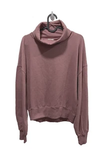 Urban Rebel Women's Cowl Neck Sweatshirt Outerwear Hoodie Rose Color Size L 1818 - Picture 1 of 2