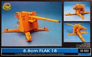 CALIBRE 35 • 35022 - 8.8cm FLAK 18 + 35026 CONVERSION SET - 1/35 RESIN KIT - Picture 1 of 7