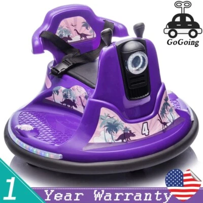 12V Kids Ride On Bumper car W/ Parents Control 360° 0.75MPH For kids of 2-5 - Image 1 of 4