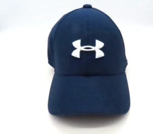 Under Armour Embroidered Logo Stretch UA Classic Fit Blue Hat Cap Youth SX/Small - Picture 1 of 12