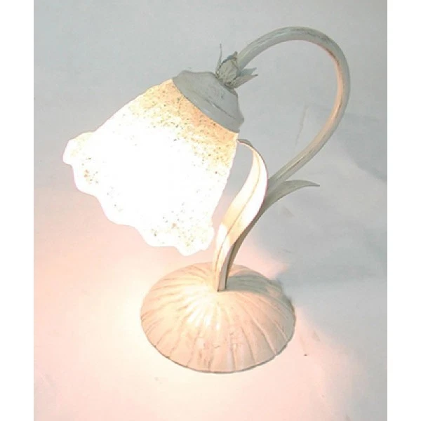 Lamp for Bedside Table Iron And Glass Line Gravel With Glass Pale Mille Color Foto 1 de 1