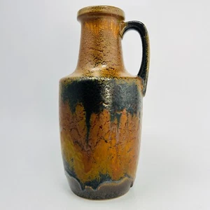 Vaso ceramica Scheurich Fat Lava 404-26 West Germany Pottery H 15 cm anni 70 - Foto 1 di 13