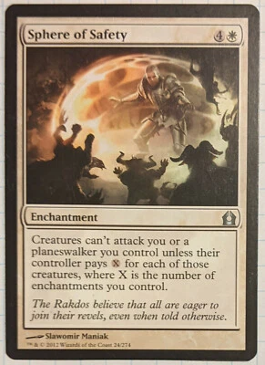 MTG Sphere of Safety 24/274 LP Uncommon Return to Ravnica - Image 1 of 4
