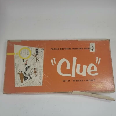 Vintage CLUE Parker Brothers Board Game Complete. 1956 Edition.  - Image 1 of 4