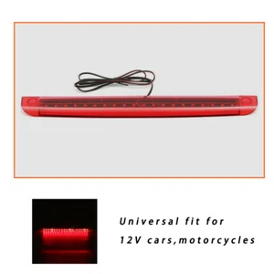 1x Coche Rojo 20LED Plástico Alto Montaje Nivel Tercera 3RD Parada de Freno Luz Trasera - Imagen 1 de 6