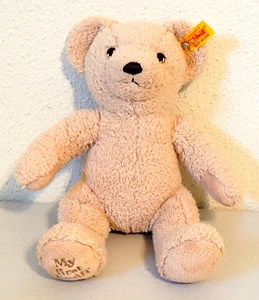 Vintage Beige Tan MY FIRST STEIFF Teddy Bear Stuffed Animal Plush 10" - Picture 1 of 6