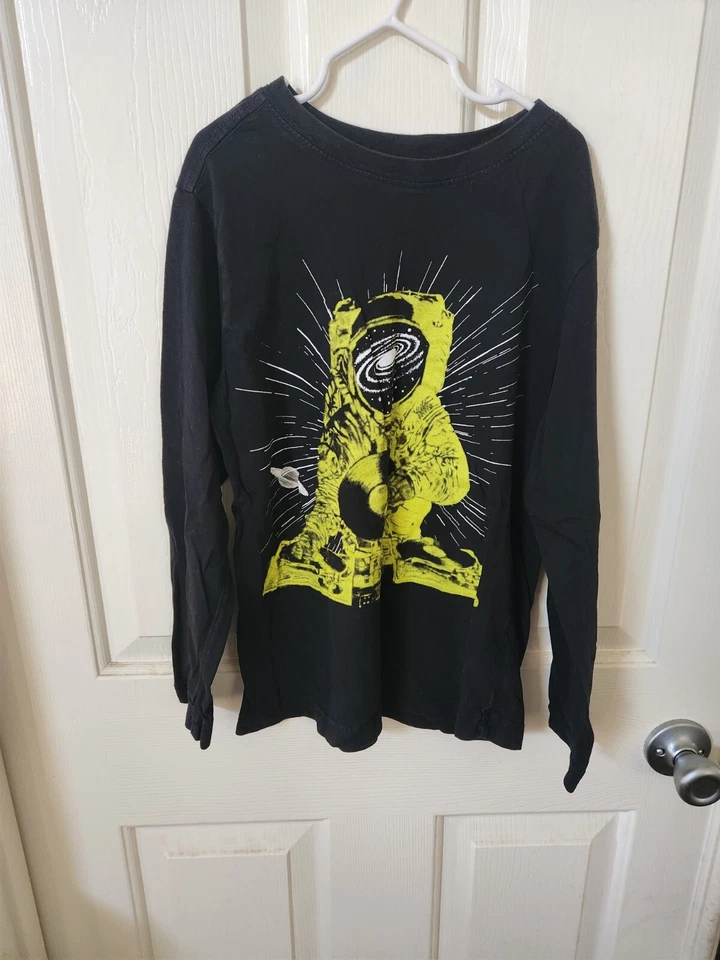 Crazy 8 Boys Black Long Sleeve Graphic Shirt Size L 10-12 - Image 1 of 1