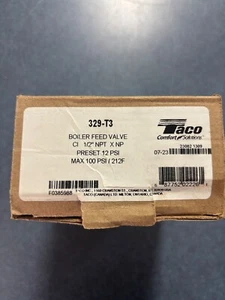 Taco Cast Iron 1/2-Inch FPT x 1/2-Inch FPT Boiler Pressure Reducing Valve 329-T3 - Picture 1 of 3