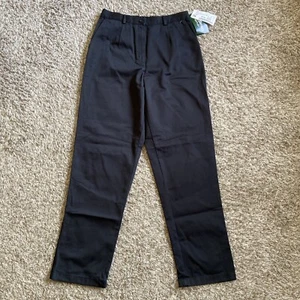 LL Bean Original Fit Damen Stretch Taille Bayside Hose schwarz Größe 12 Medium Tall - Bild 1 von 6