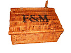 Fortnum & Masons F&M Small Wicker Basket Picnic