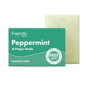 FRIENDLY SOAP - PEPPERMINT & POPPYSEED NATURAL SOAP | CHOOSE FROM FULL RANGE-95g - Picture 1 of 34