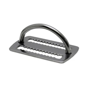 Tecnomar D-Ring 90° Bleistopper Edelstahl AISI316 Stainless 50 mm - Bild 1 von 1