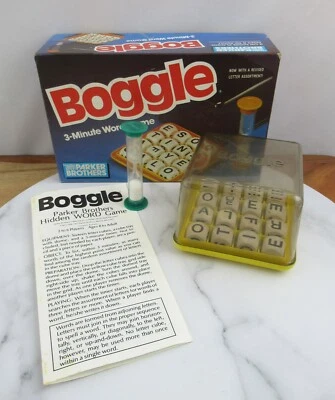 Vintage Boggle Letter Dice Word Game Parker Brothers - image 1 of 4