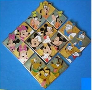 Disney Pin Puzzle Set Mickey's Mystery Machine Puzzle Minnie Donald Pluto Goofy - Bild 1 von 6