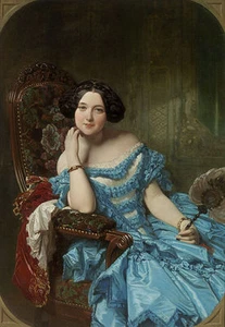  Federico de Madrazo Amalia de Llano, a Spanish countess and author Canvas Print - Picture 1 of 1