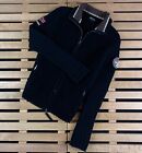 Women’s Wool Full Zip Sweater Jumper Napapijri Size L Black
