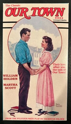 Our Town (VHS, 1990, 1940 Film) William Holden Martha Scott - Tested Foto 1 de 4
