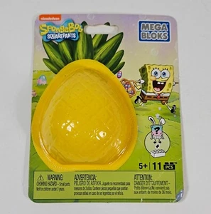SPONGEBOB SQUAREPANTS EASTER BUNNY MYSTERY FIGURE MEGA BLOKS MISB 2015 PKG WEAR - Picture 1 of 9