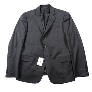 AX Armani Exchange Slim-Fit Suit Jacket Mens 38S 38 Grey Solid Blazer $475 - Picture 1 of 14