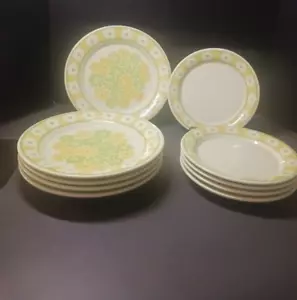 10er Set Vintage Picknick von Franziskaner 5 Speiseteller und 5 Salatteller - Bild 1 von 10