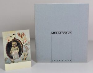 Lise Le Coeur "Jeu de cartes" Galerie Flak, 1991. Catalogue + carte postale.
