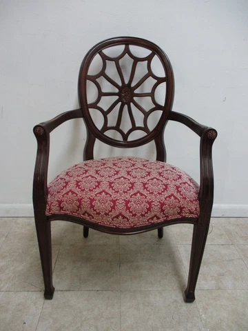 Ethan Allen Spider Back Living Room Desk Arm Chair Cover