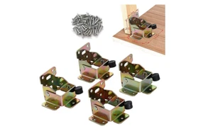 Iron Locking Chair Table Folding Leg Brackets Foldable hinges Self Lock Stable 4 - Picture 1 of 8
