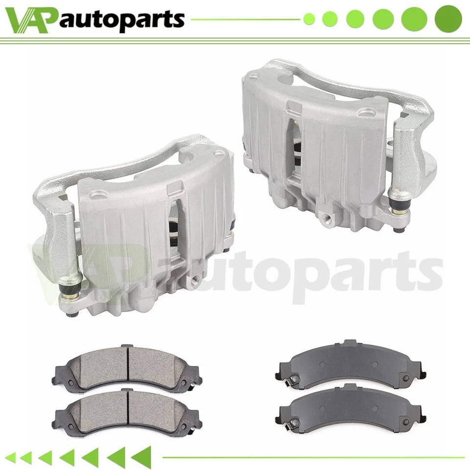 Rear Brake Calipers Ceramic Pads L+R For 2000 2001-2006 Chevrolet Suburban 1500 Foto 1 de 4