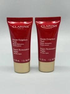 Lot of 2 Clarins Paris - Super Restorative Night Cream (1oz) - REF# 80039501 - Picture 1 of 4