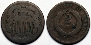1864  Two Cent Piece - Picture 1 of 1
