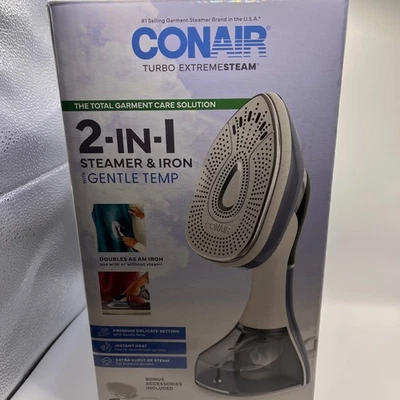 Conair Turbo ExtremeSteam 2-in-1 Steamer and Iron Gentle Temp with Accessories - Image 1 of 4