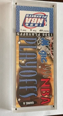 Vintage -Orlando Magic Commemorative NBA 1996 Playoff Ticket Pepsi - Mint - Image 1 of 4