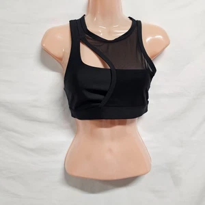 Reggiseno sportivo donna Alo Yoga Airlift Crescent Rib taglia S nero - Foto 1 di 15