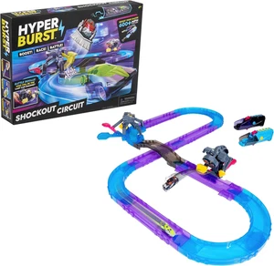 Playset Circuito Shockout Hyper Burst | Corsa e Battaglia! | Race Trac personalizzabile - Foto 1 di 10