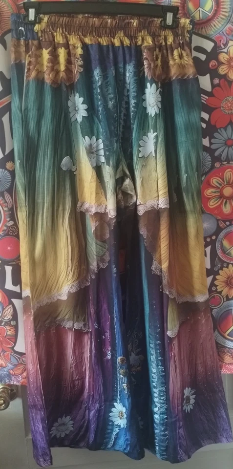 Harem Pants Size 2XL,  27 inch inseam , flared,  bell bottom like. - Image 1 of 1