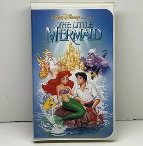 The Little Mermaid VHS Disney Black Diamond Classic 1990 Clamshell Tape Rare HTF - Picture 1 of 15