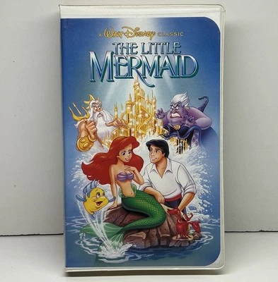 The Little Mermaid VHS Disney Video Tape Black Diamond Classic 90s VTG Clamshell - Image 1 of 4