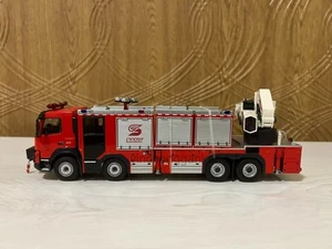 1/50 SANY JY200 Emergency Fire Rescue Major Fire Truck Volvo Diecast Car Toy - Foto 1 di 9
