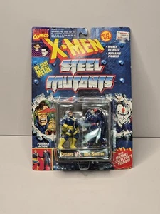 X-men Steel Mutants Cyclops VS Mr Sinister Set Action Figure Toy Biz 1994 Marvel - Picture 1 of 5
