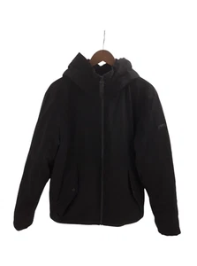MICHAEL KORS Men's Size UK Large Black Padded Puffer Hooded Coat PRE-LOVED - Picture 1 of 8