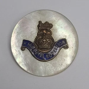 HMS Royal Sovereign WW1 WW2 Royal Navy Badge Mother of Pearl Back - Picture 1 of 5