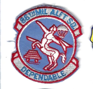 PATCH USAF 86TH MILITARY AIRLIFT SQ MAS TRAVIS AFB JT-42 - Picture 1 of 1
