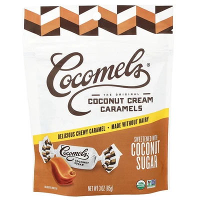 Crema de coco caramelos, azúcar de coco, 3 oz (85 g) Foto 1 de 2