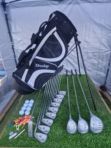 Men's Dunlop 65i Golf Club Set & Stand Bag - Regular Flex Steel Shafts - RH - Picture 1 of 20